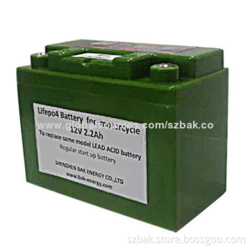 New Product 12V/2.2Ah Lithium-ion Start-up Battery for Motorcycles, 1,500-time Cycle LifespanNew